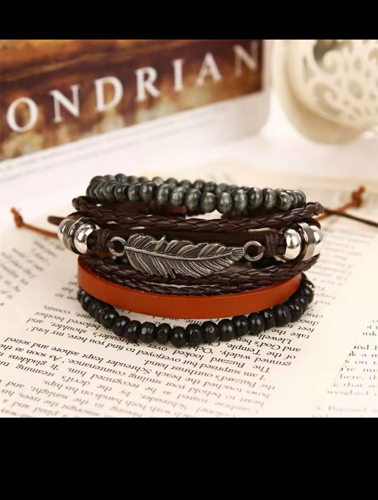 Feather Charm Bracelet